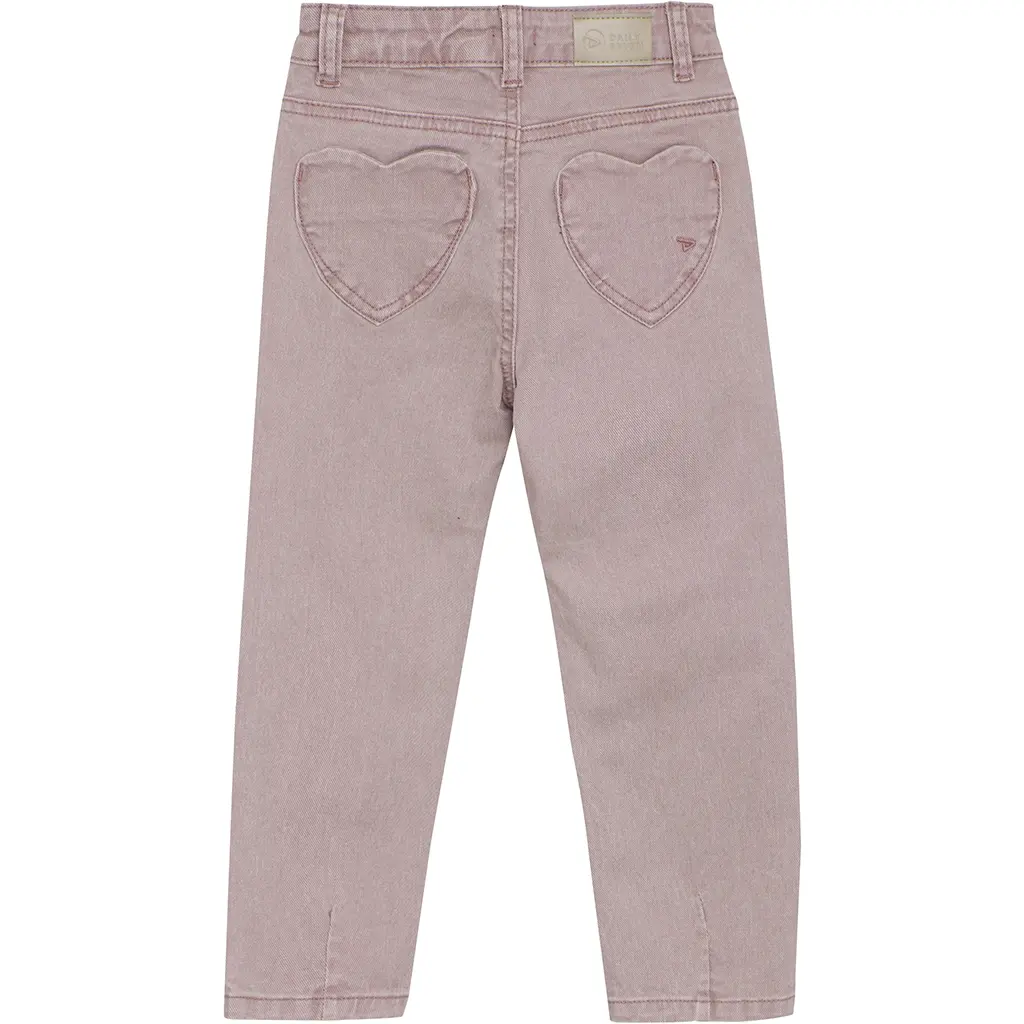 Spijkerbroek mom fit (pale mauve)