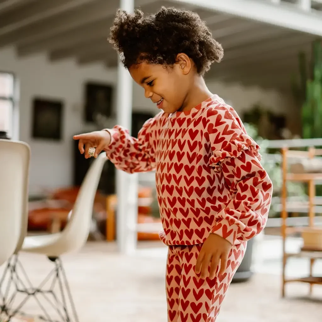 Trui heart (pale mauve)