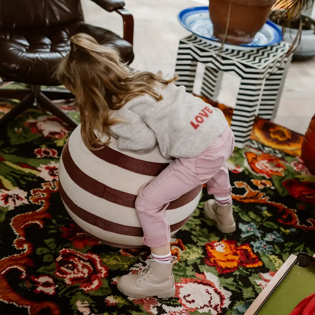 Spijkerbroek mom fit (pale mauve)