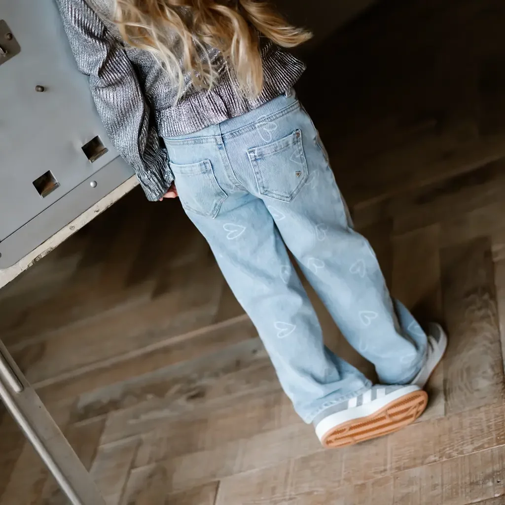 Spijkerbroek wide fit heart  (denim)