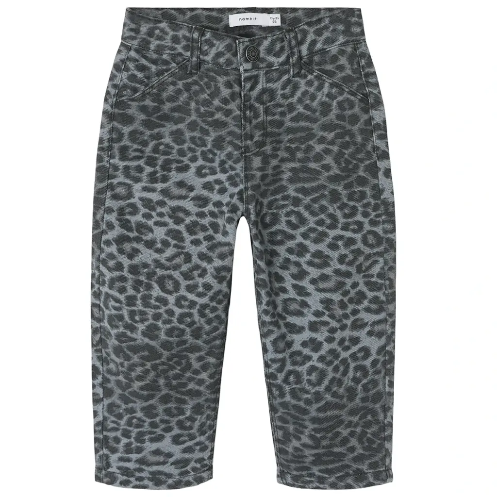 Jeans MOM FIT Bella (night owl grey leopard)