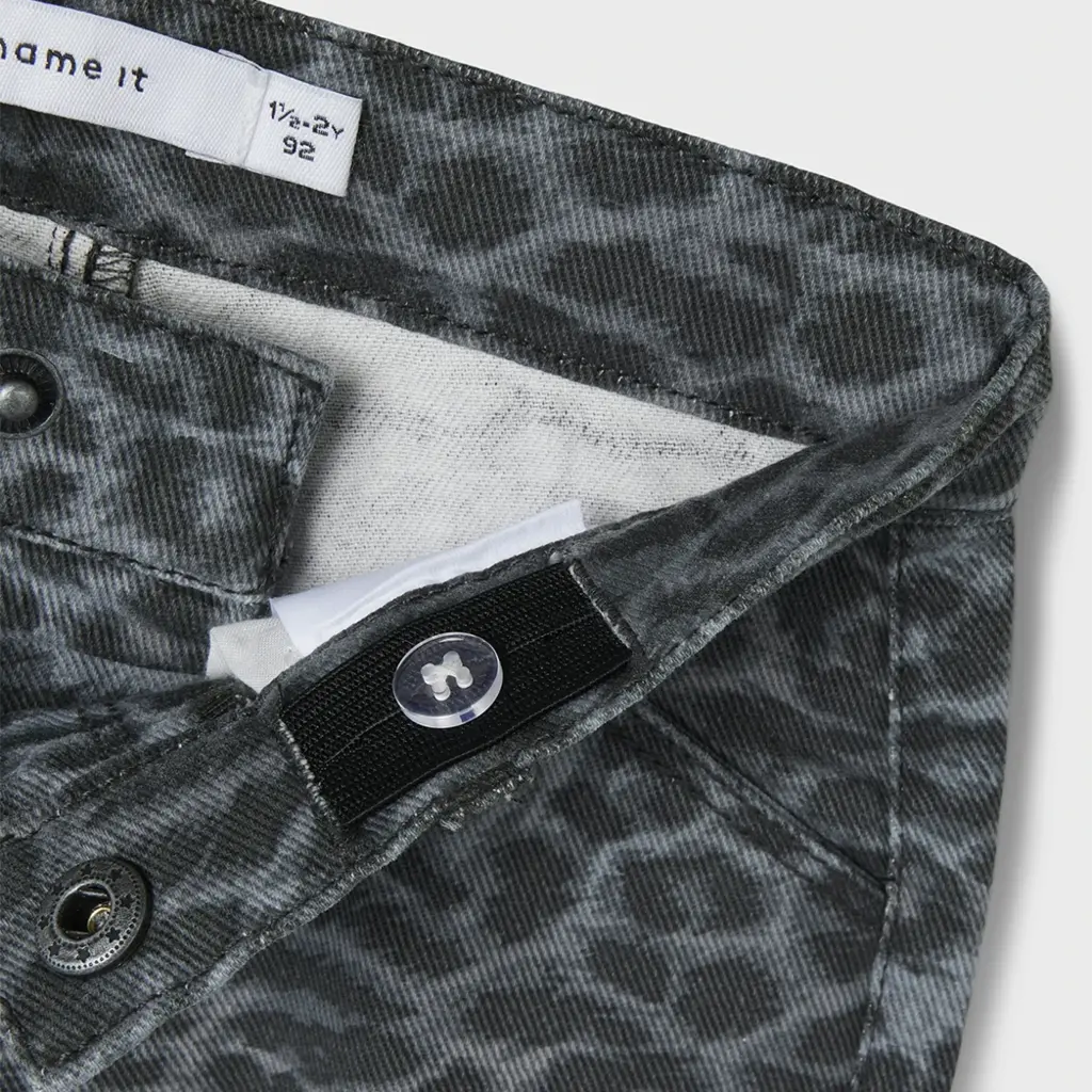 Jeans MOM FIT Bella (night owl grey leopard)