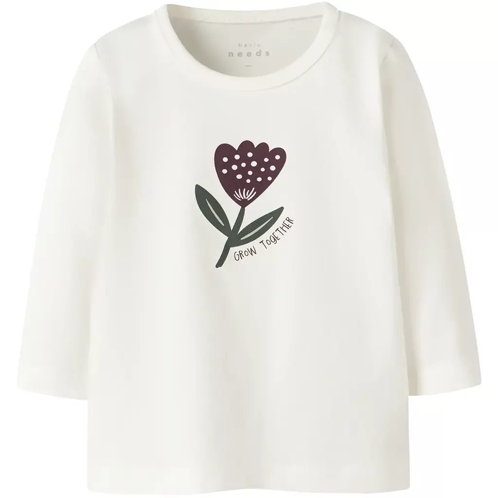 Longsleeve Vubie (cloud dancer flowers)