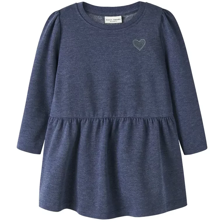 OP=OP! Jurk sweat burshed Vima (bluepint heart embroidery)
