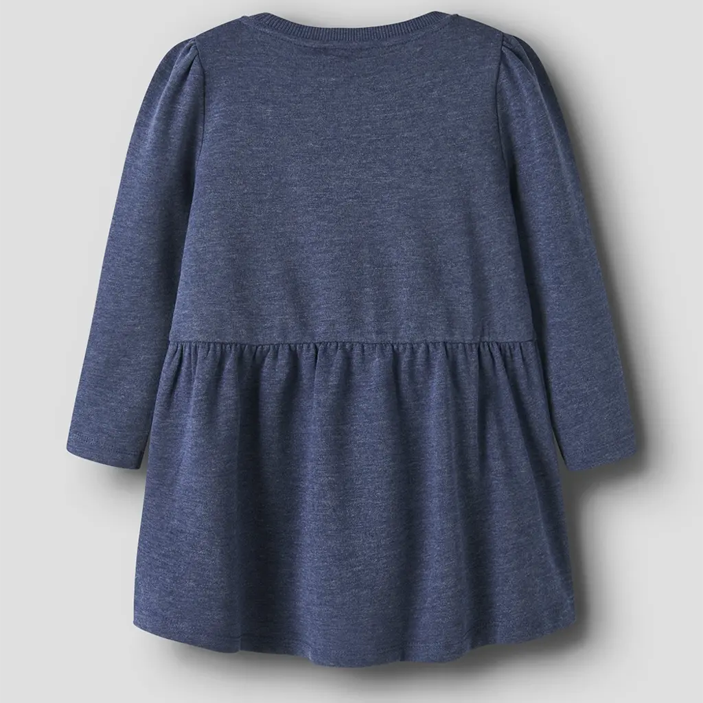 Jurk sweat burshed Vima (bluepint heart embroidery)