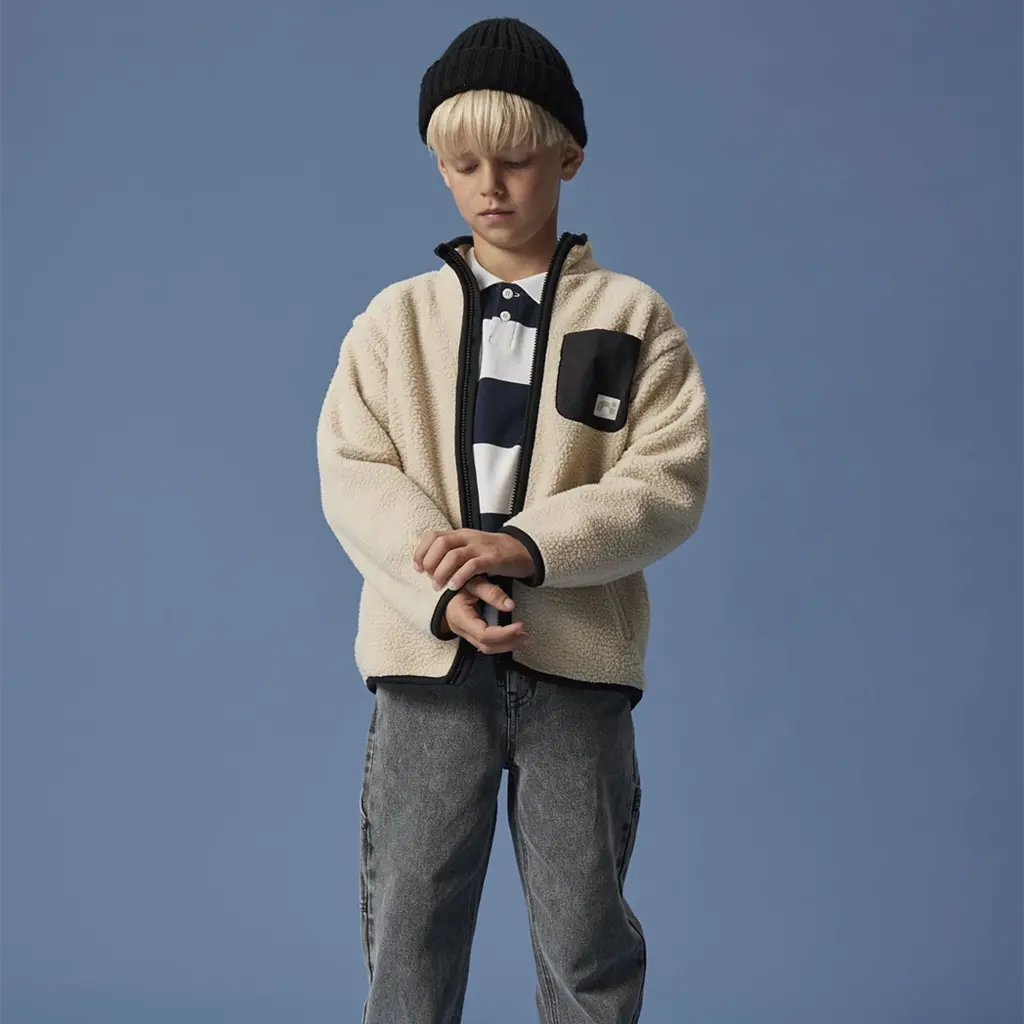 Trui polo Leopold (bright white)