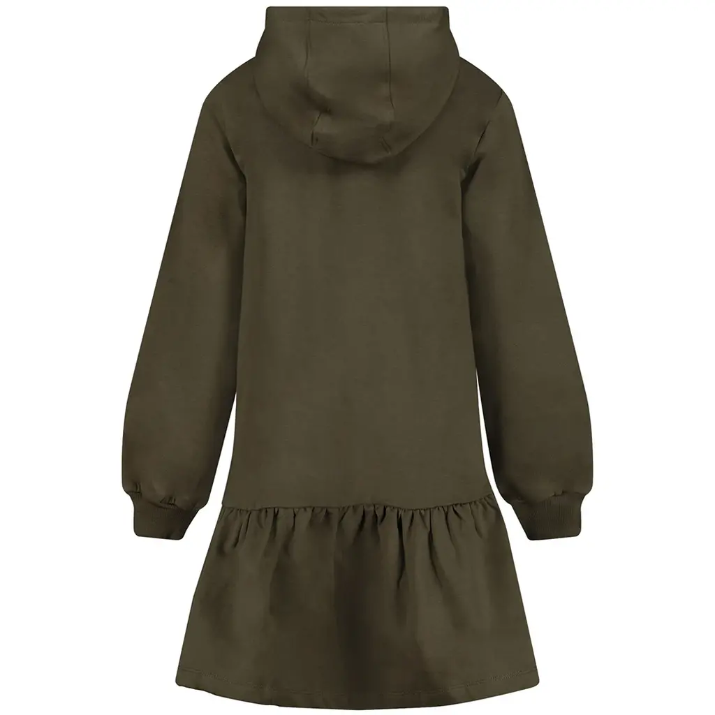 Jurk hoodie Zaina (army green)