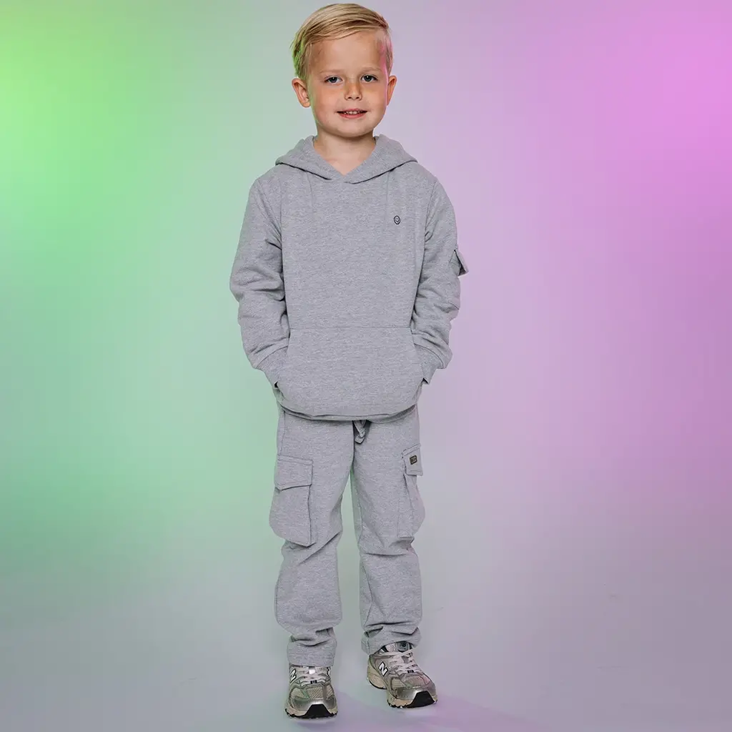 Trui hoodie Zedd (grey melee)