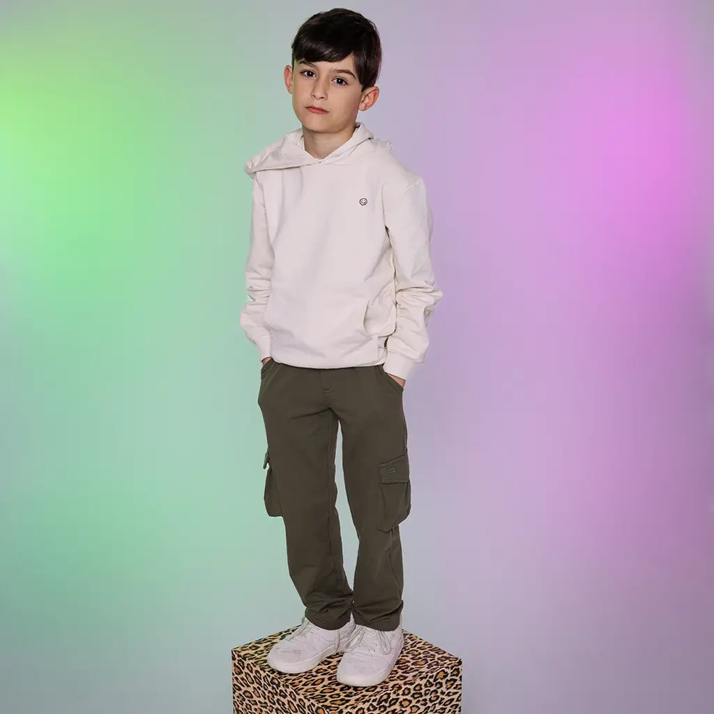 Trui hoodie Zeeger (white merble)