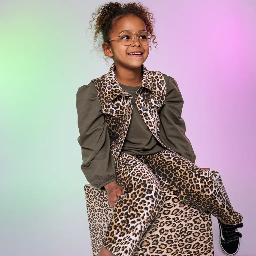 Gilet Zelia (aop brown animal)