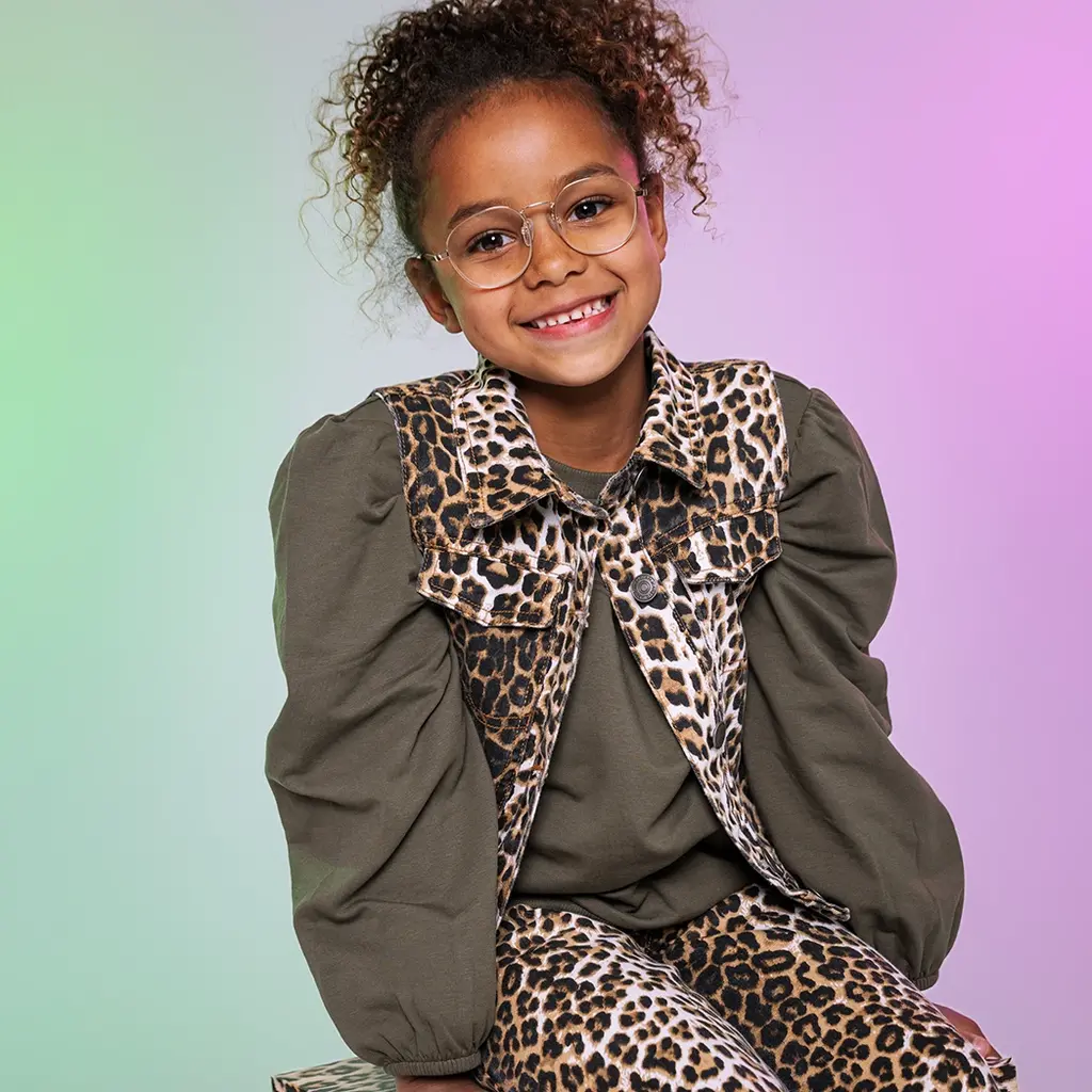 Gilet Zelia (aop brown animal)