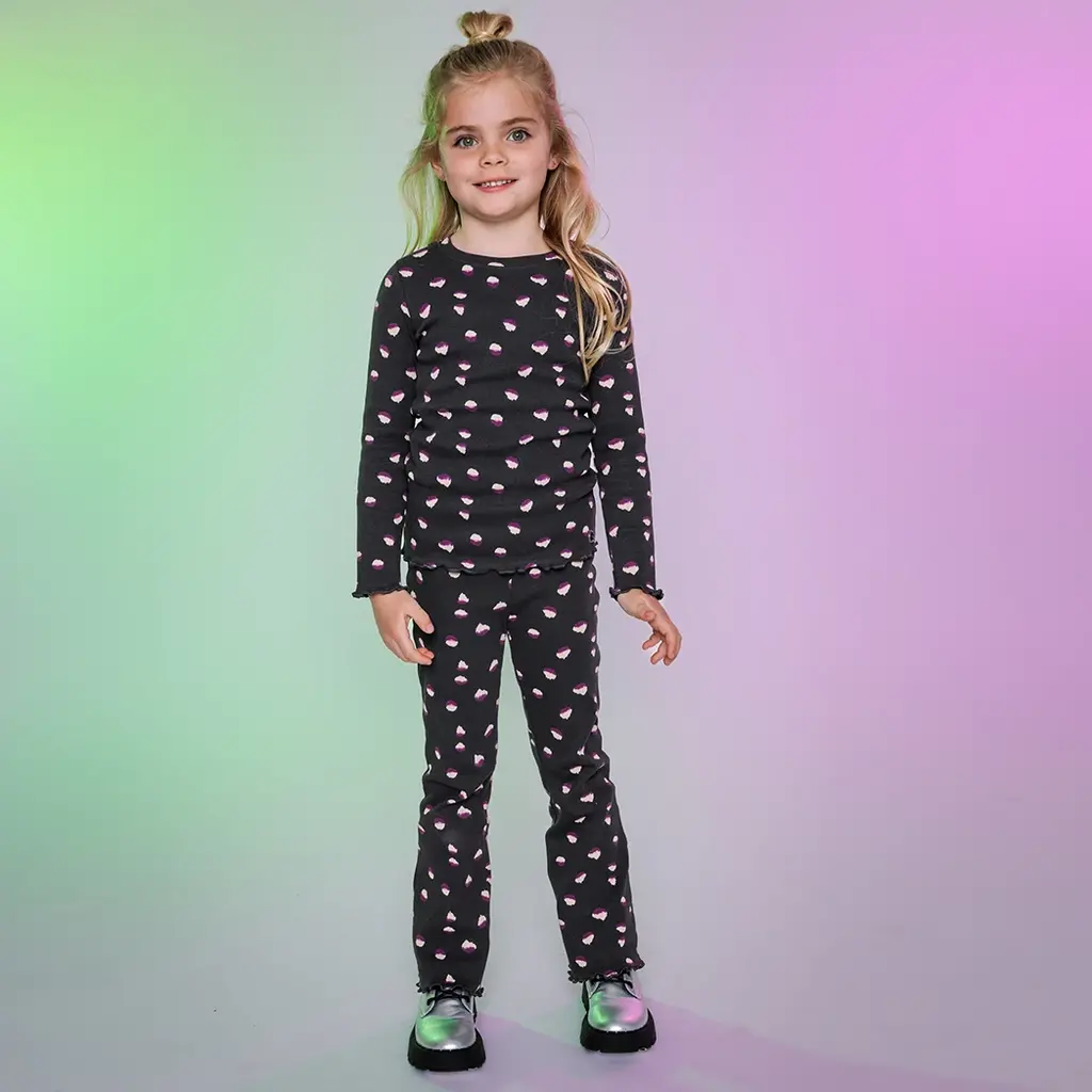 Longsleeve Zala (aop black animal)