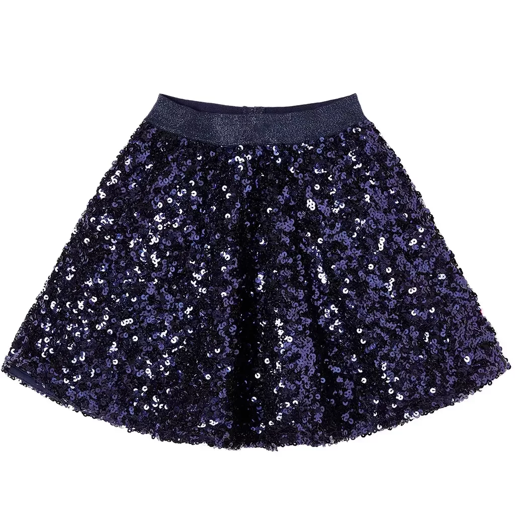 Rokje pailletten Dorian (navy)