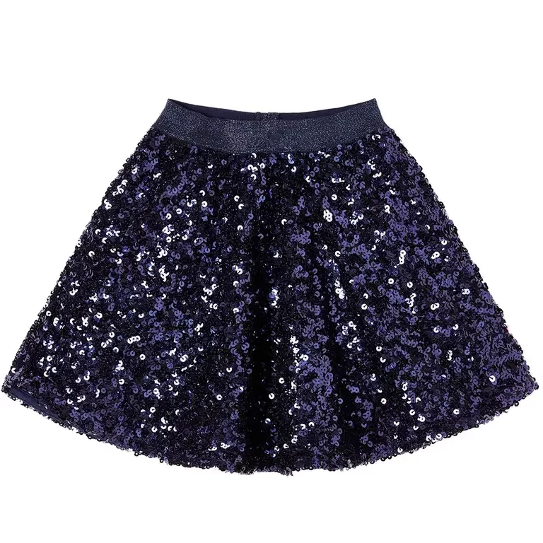 Rokje pailletten Dorian (navy)