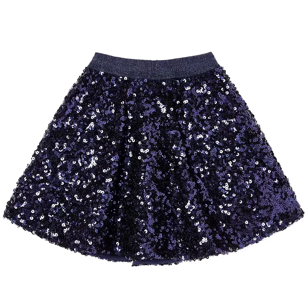 Rokje pailletten Dorian (navy)