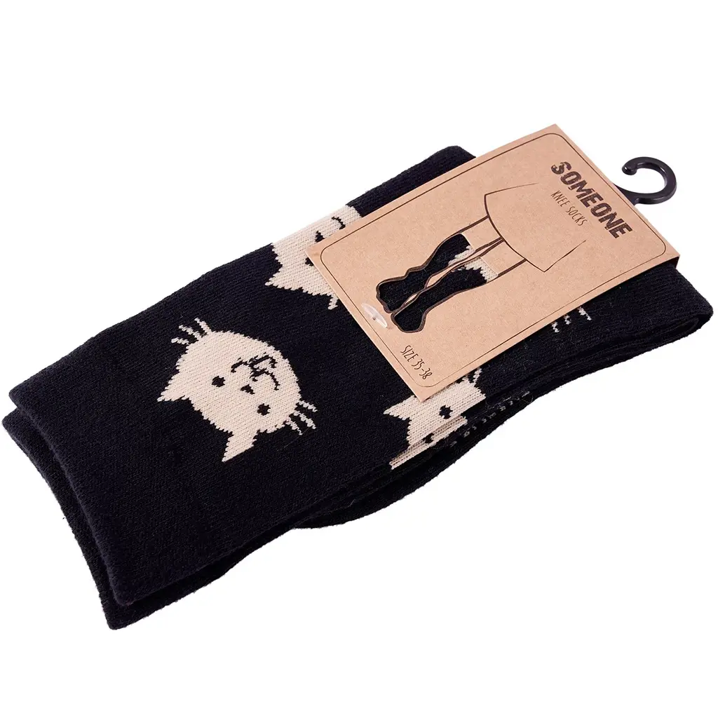 Kniesokken Rita (black)