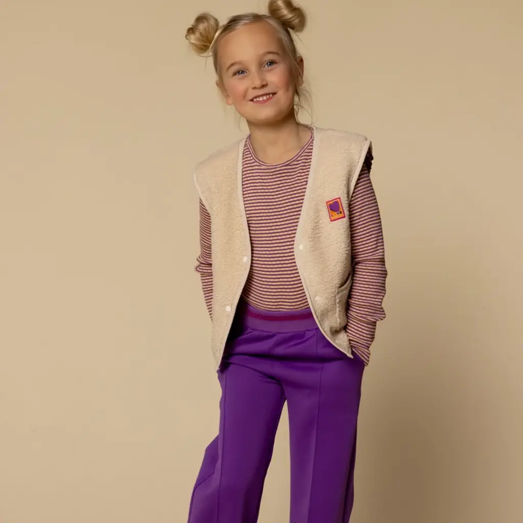 Gilet teddy (dove white)