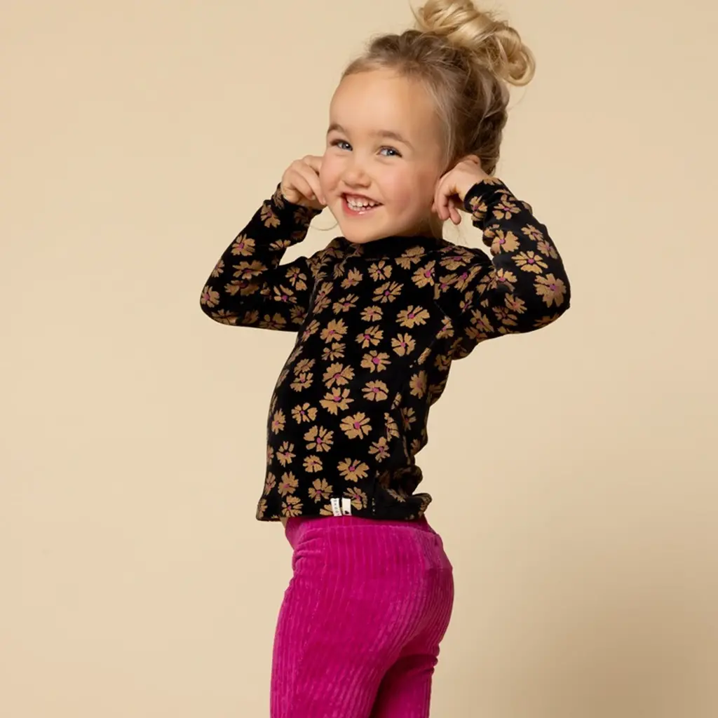 Broek velvet rib (magenta pink)