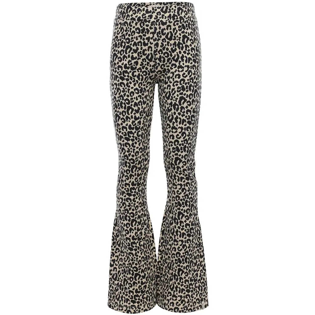 Broek flared (sandy leopard)
