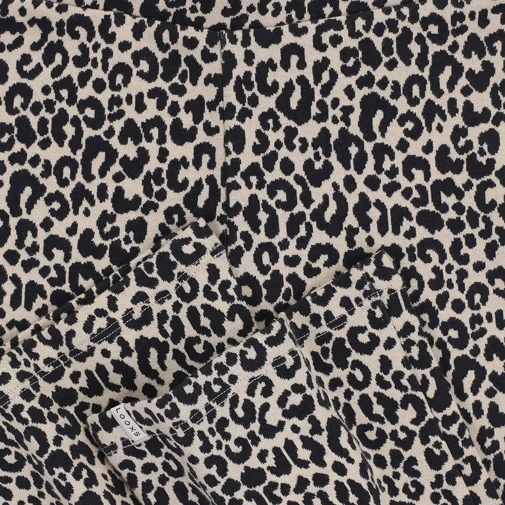 Broek flared (sandy leopard)