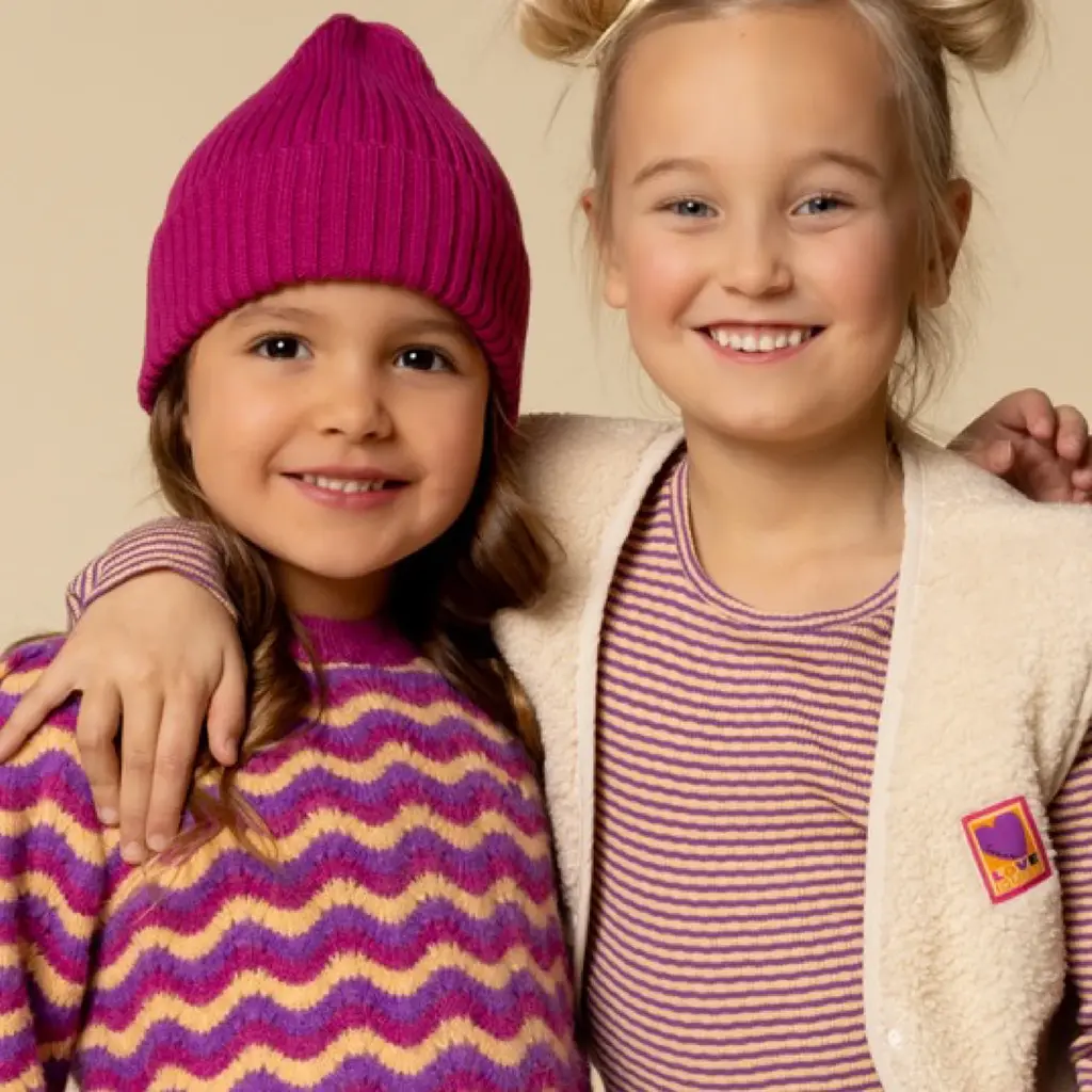 Gebreide trui (multi stripe)