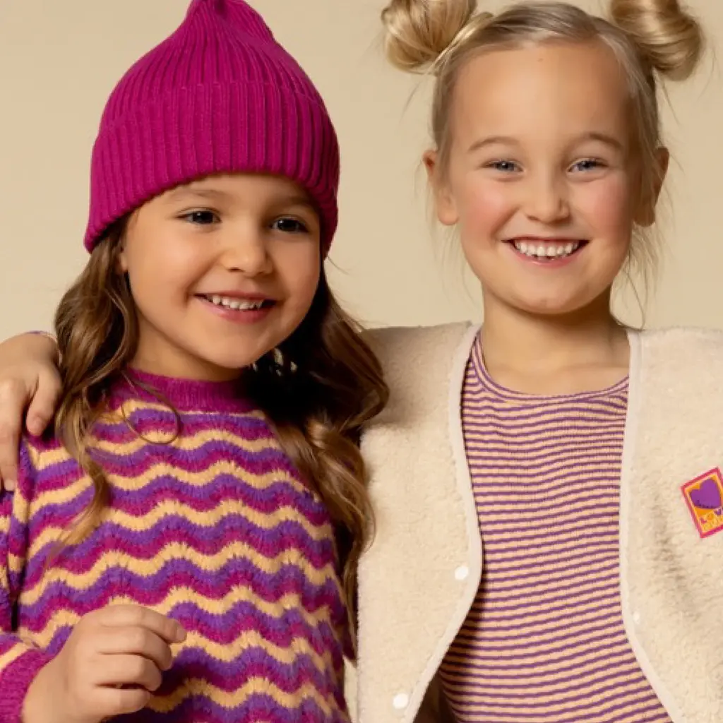 Gebreide trui (multi stripe)