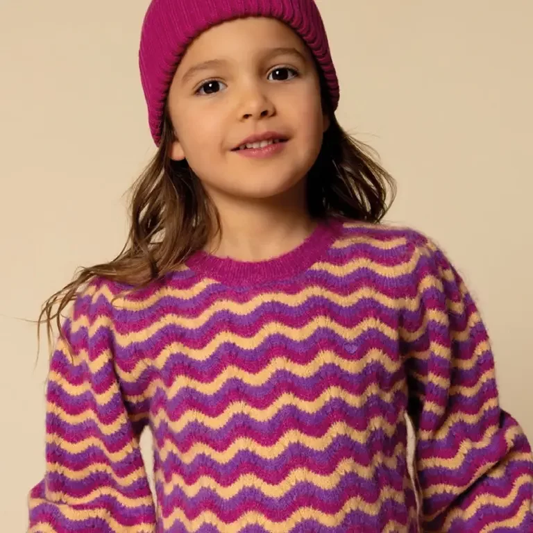 Gebreide trui (multi stripe)