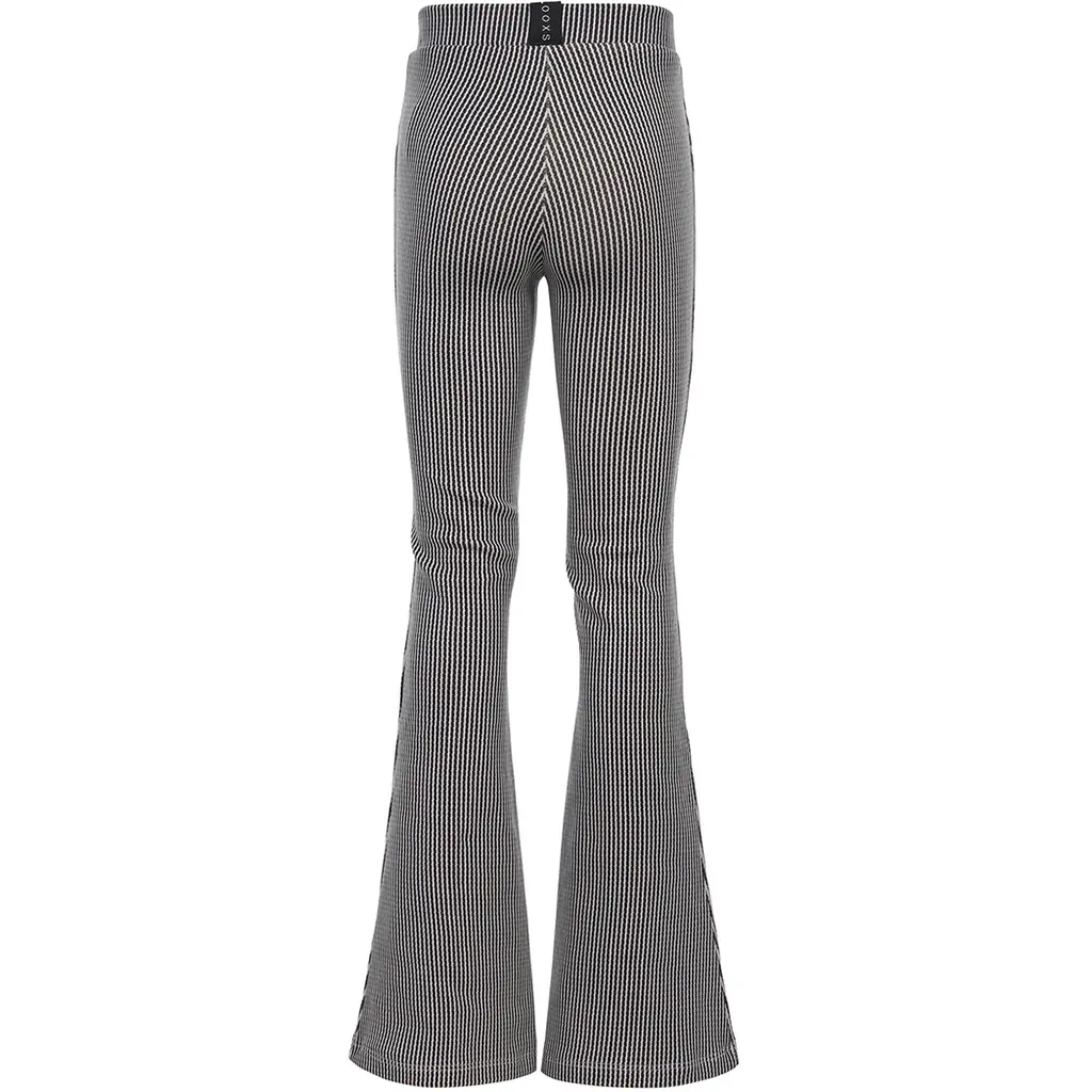 Broek flared (mini stripe)