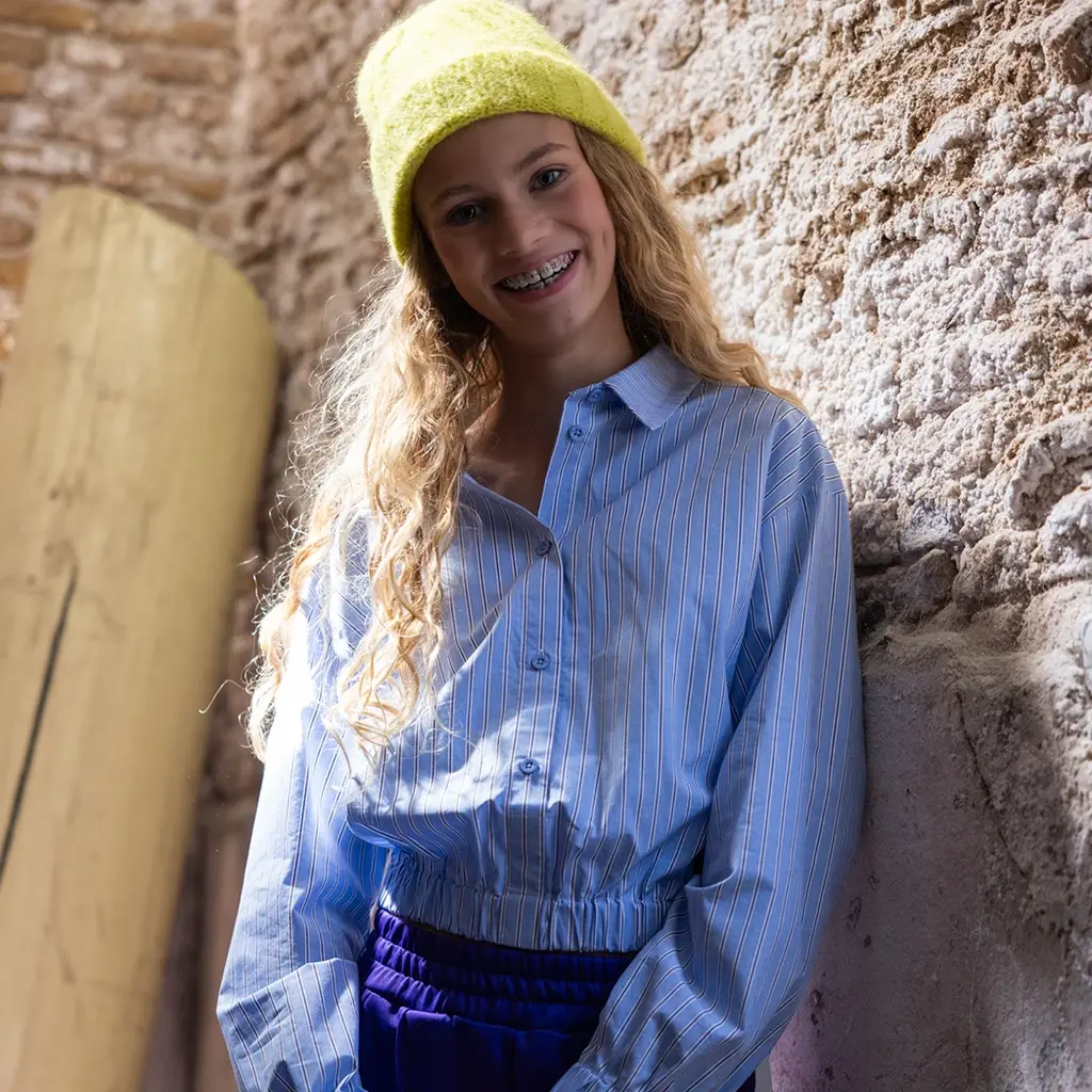 Blouse stripes (blue sky)