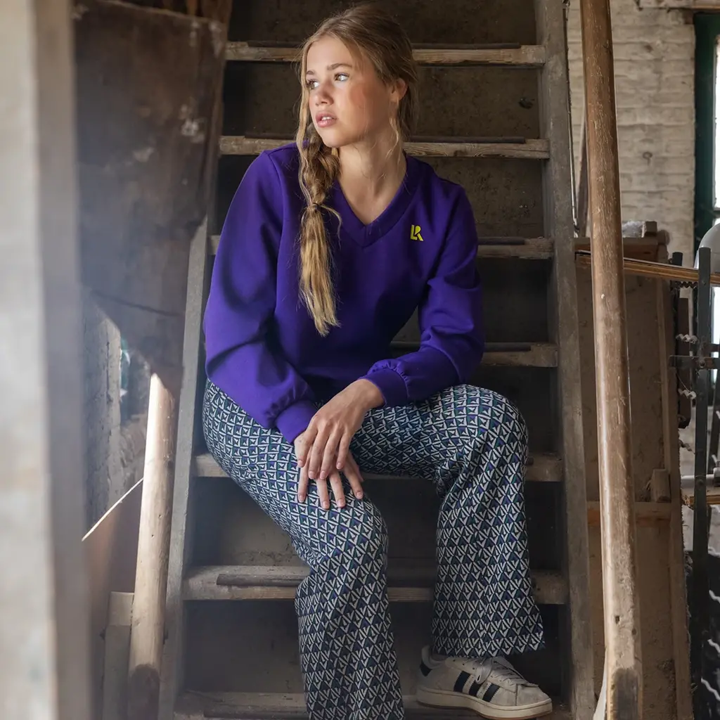 Broek (clover jaquard)