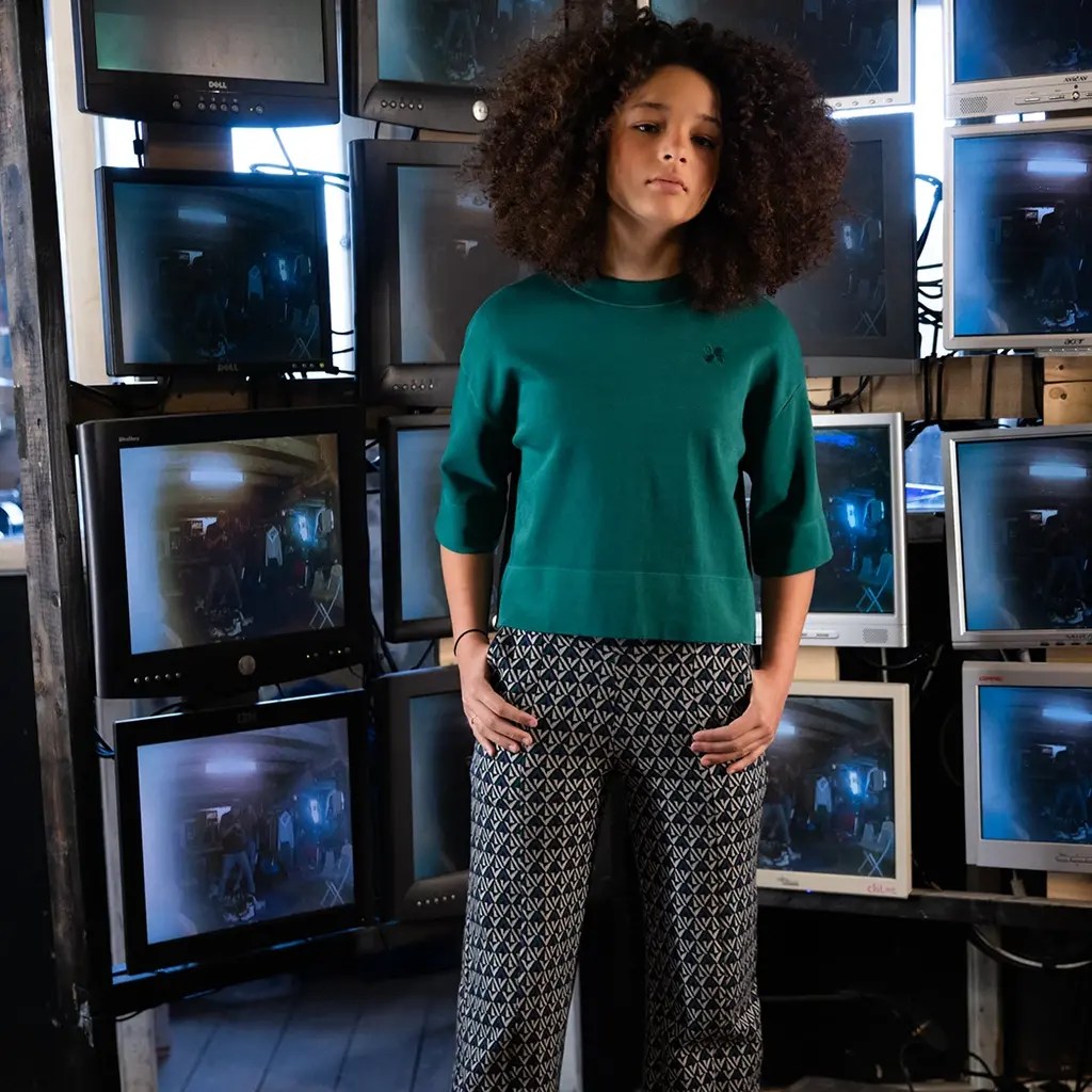 Broek (clover jaquard)