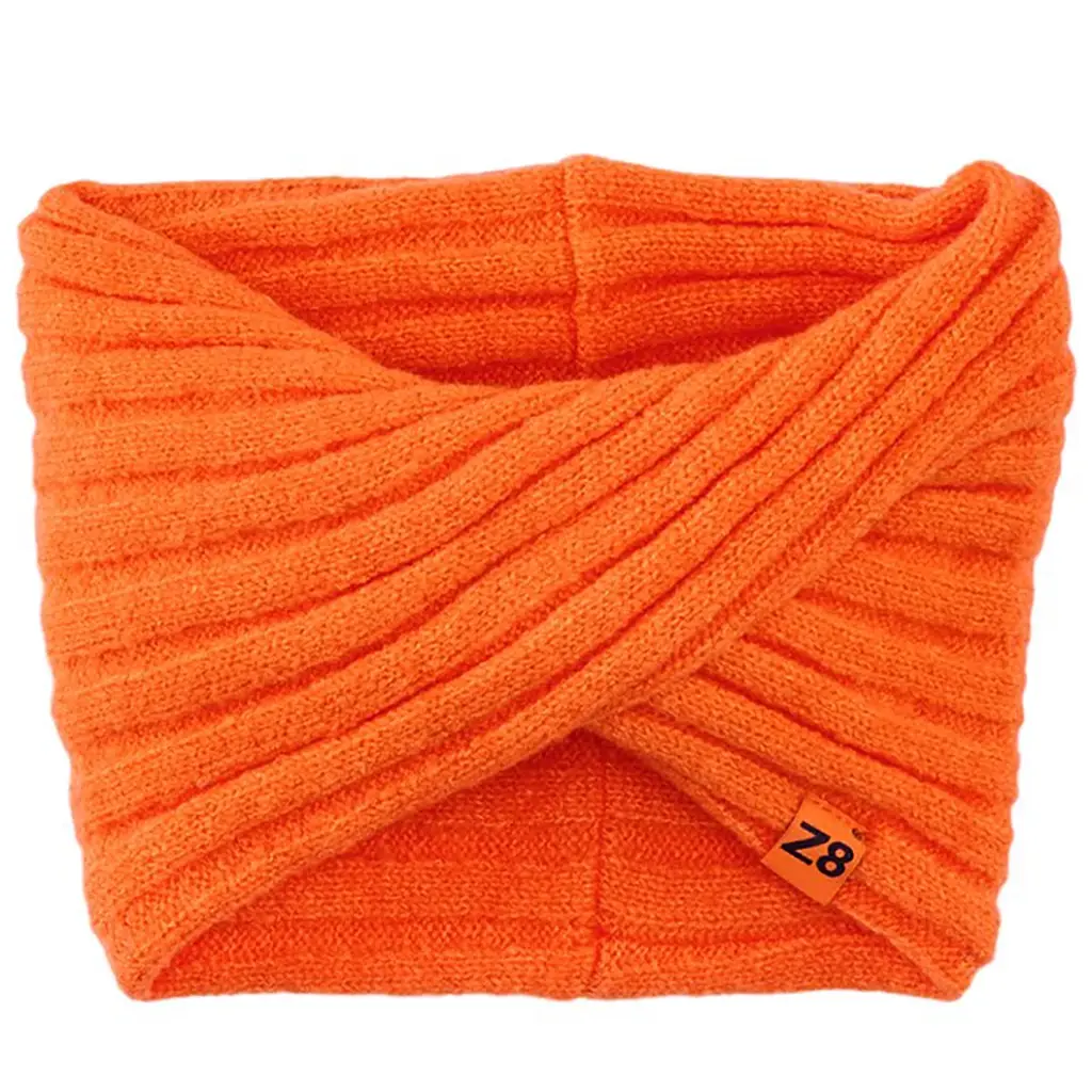 Gebreide sjaal Indi (orange tiger)