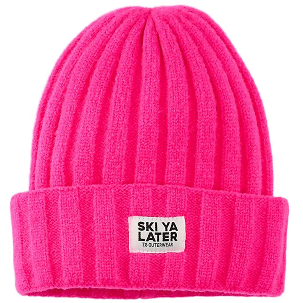 Gebreide muts Rune (neon pink)