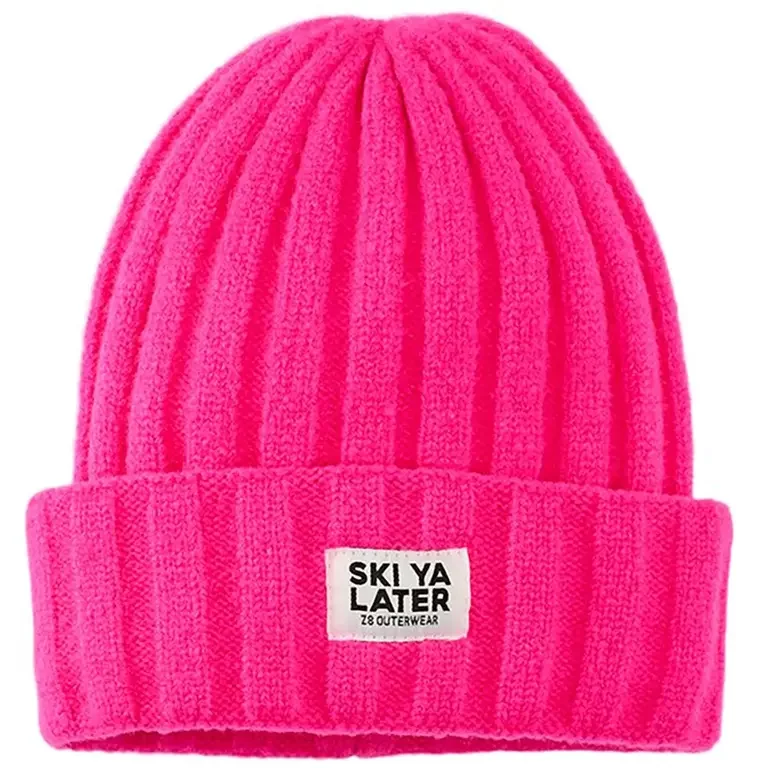 Gebreide muts Rune (neon pink)