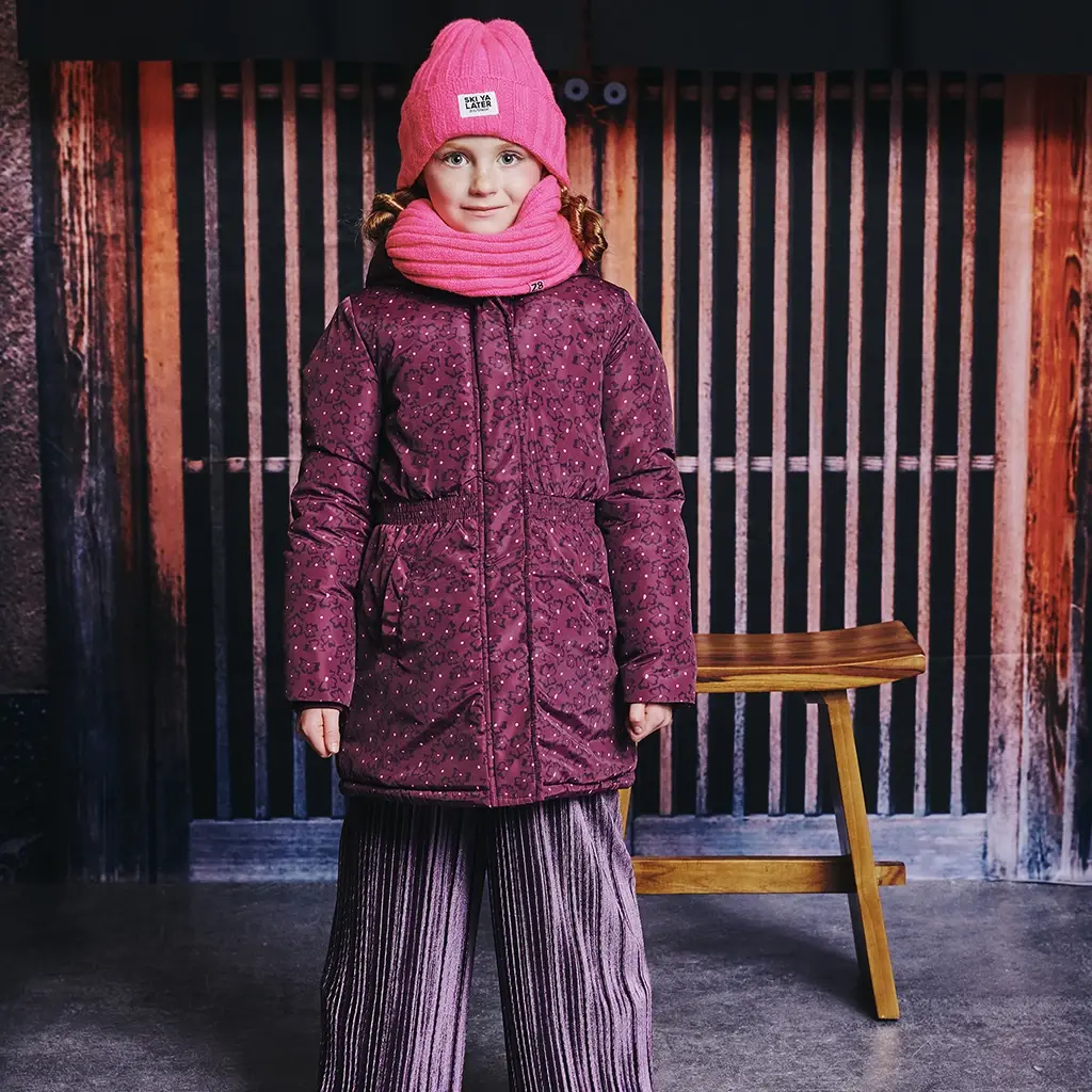 Gebreide muts Rune (neon pink)