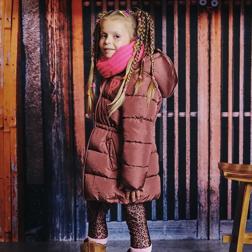 Gebreide sjaal Indi (neon pink)