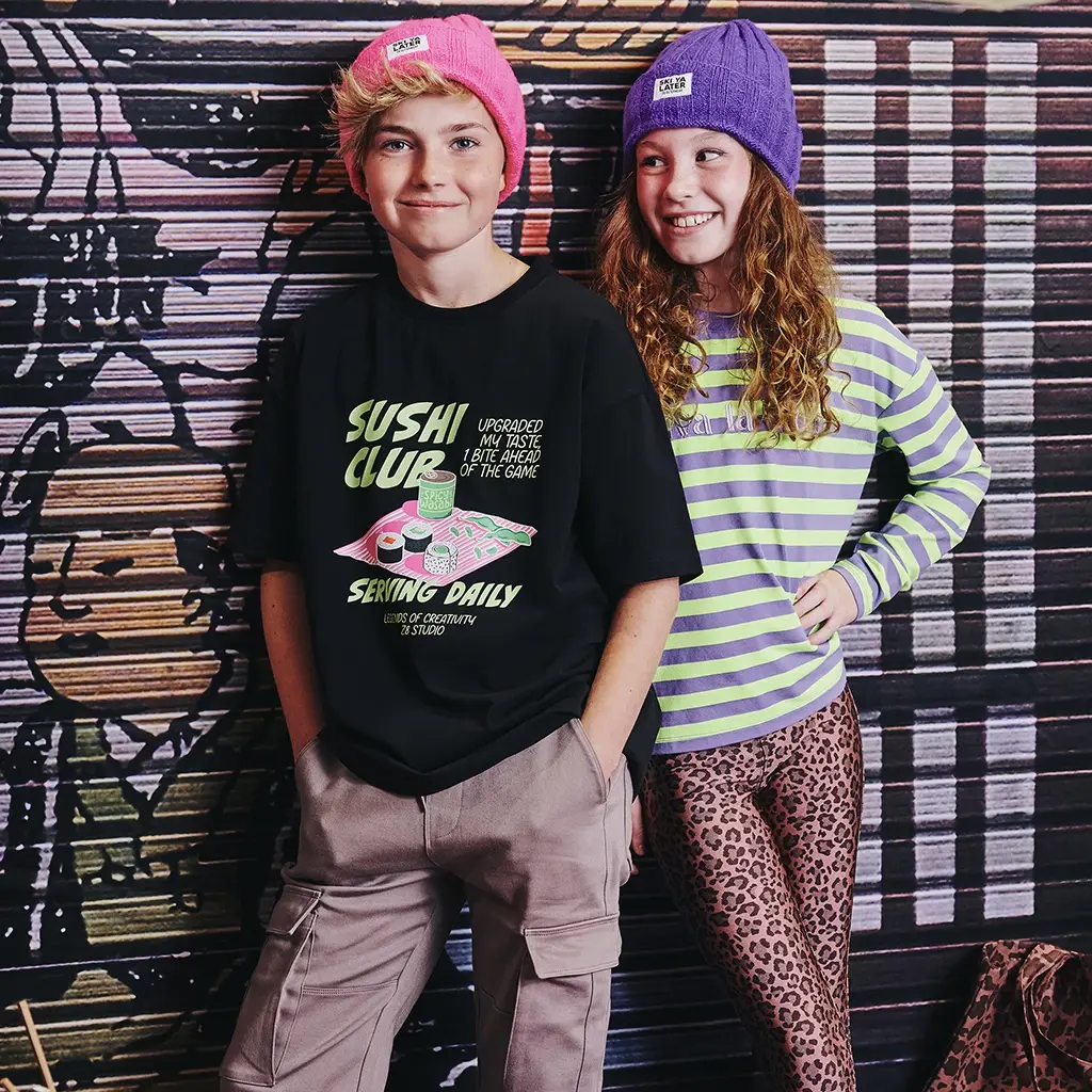 Gebreide muts Rune (purple chill)