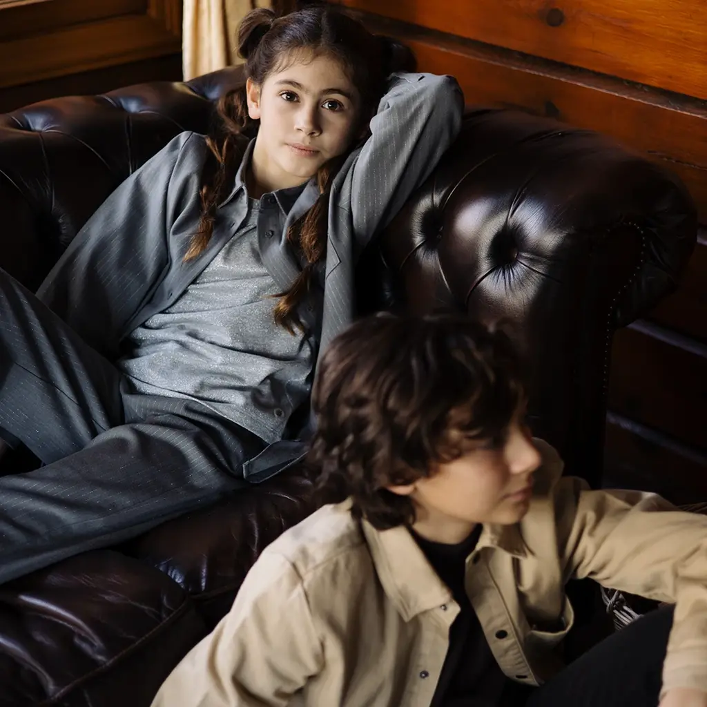 Blouse Tiffany (aop grey stripe)