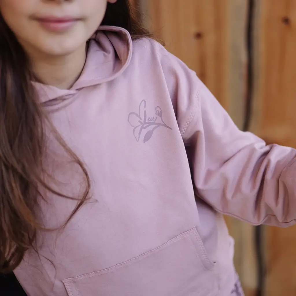 Trui hoodie Teske (light mauve)