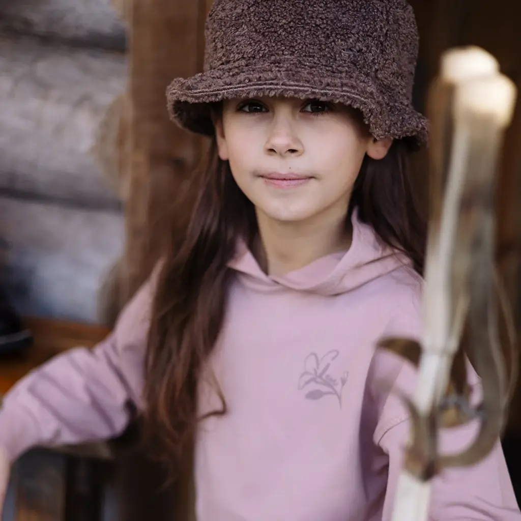 Trui hoodie Teske (light mauve)