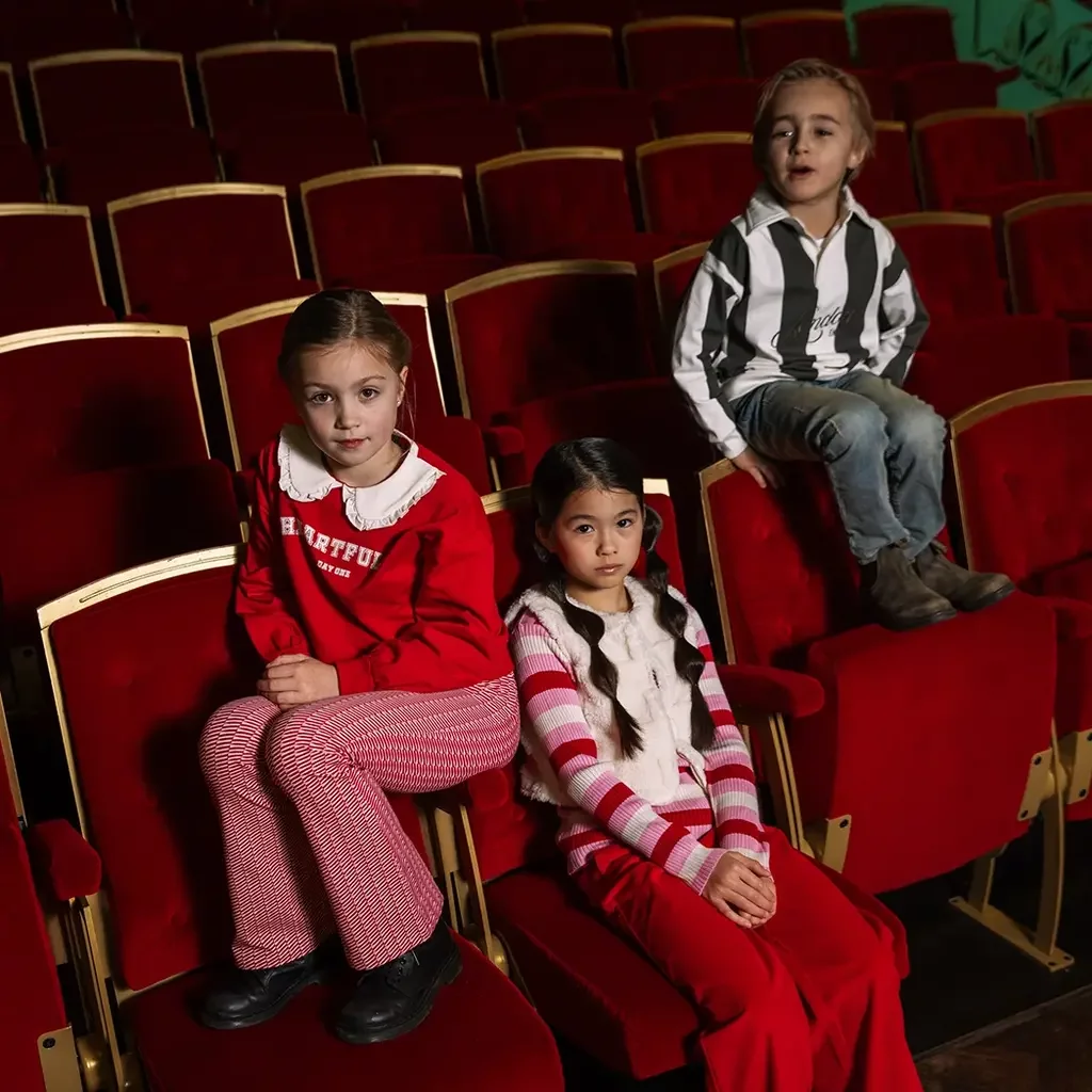 Trui Harman oversized (aop dark green stripe)