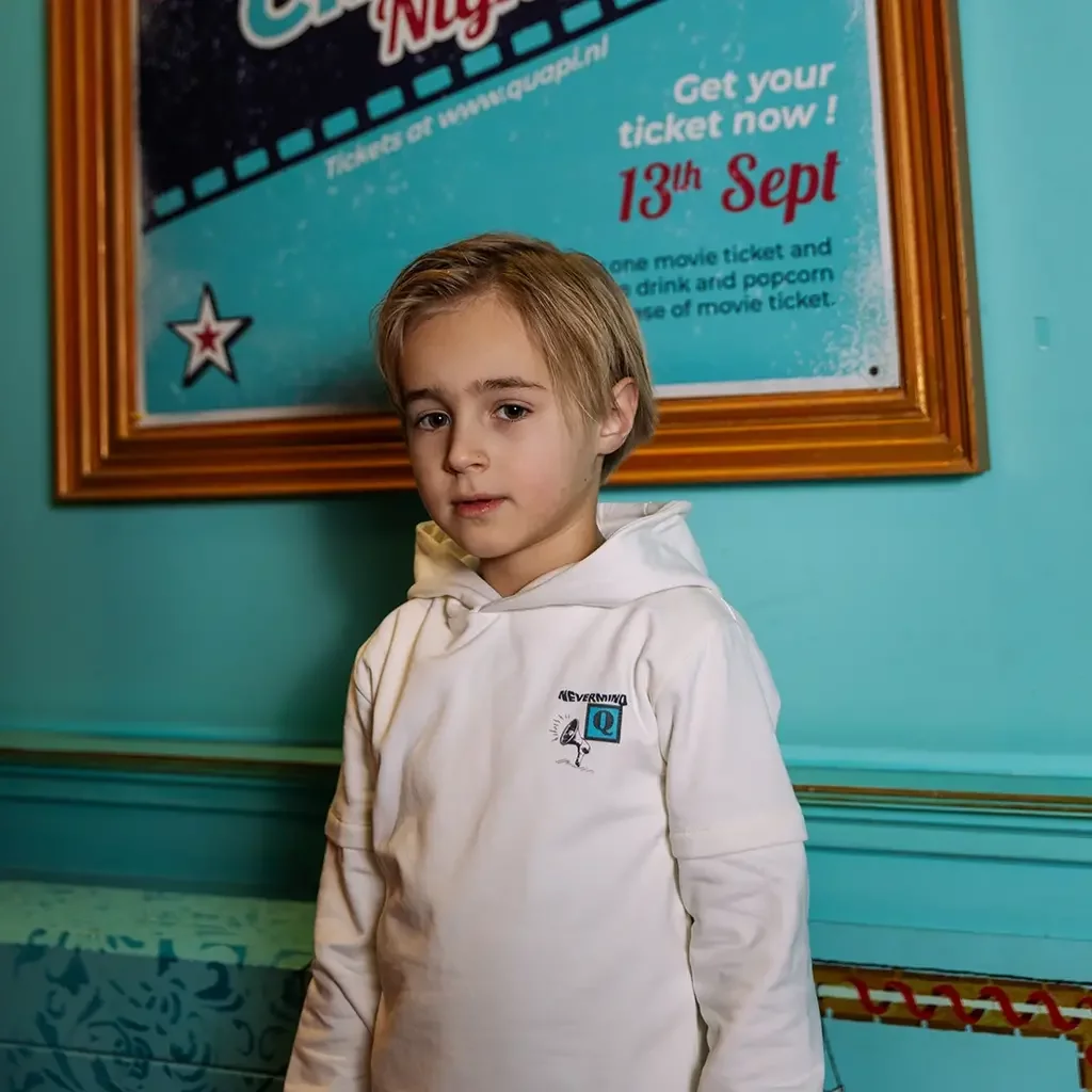 Trui hoodie Heath (ivory white)