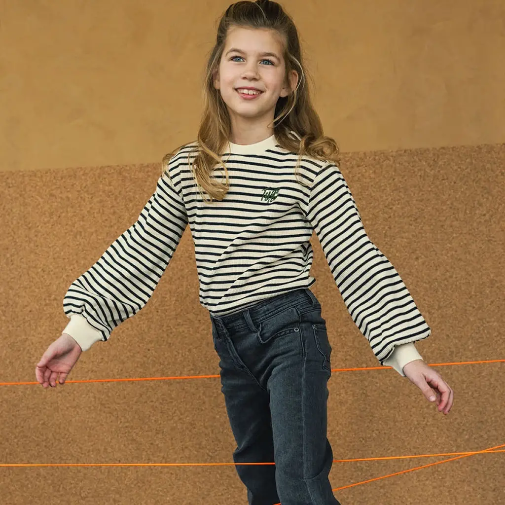 Jeans Poppy flared (mid grey denim)