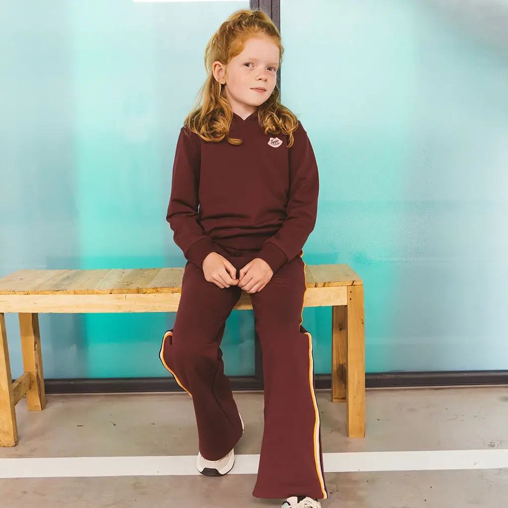 Trui hoodie Selma (maroon)