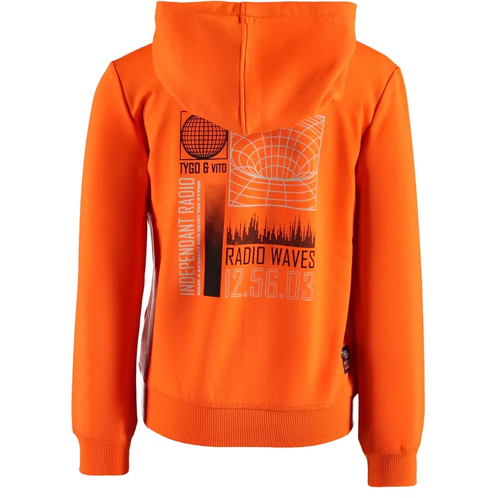 Trui hoodie Hank (orange clownfish)