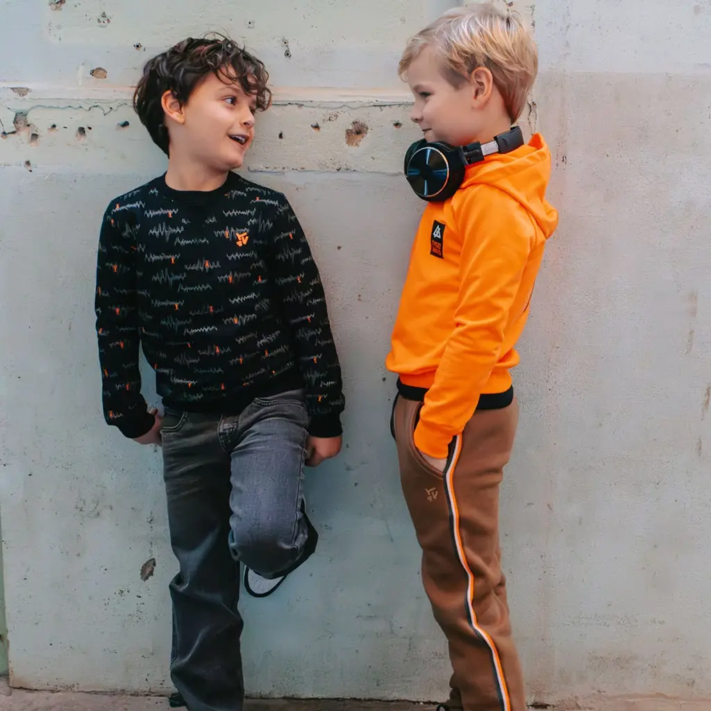 Trui hoodie Hank (orange clownfish)