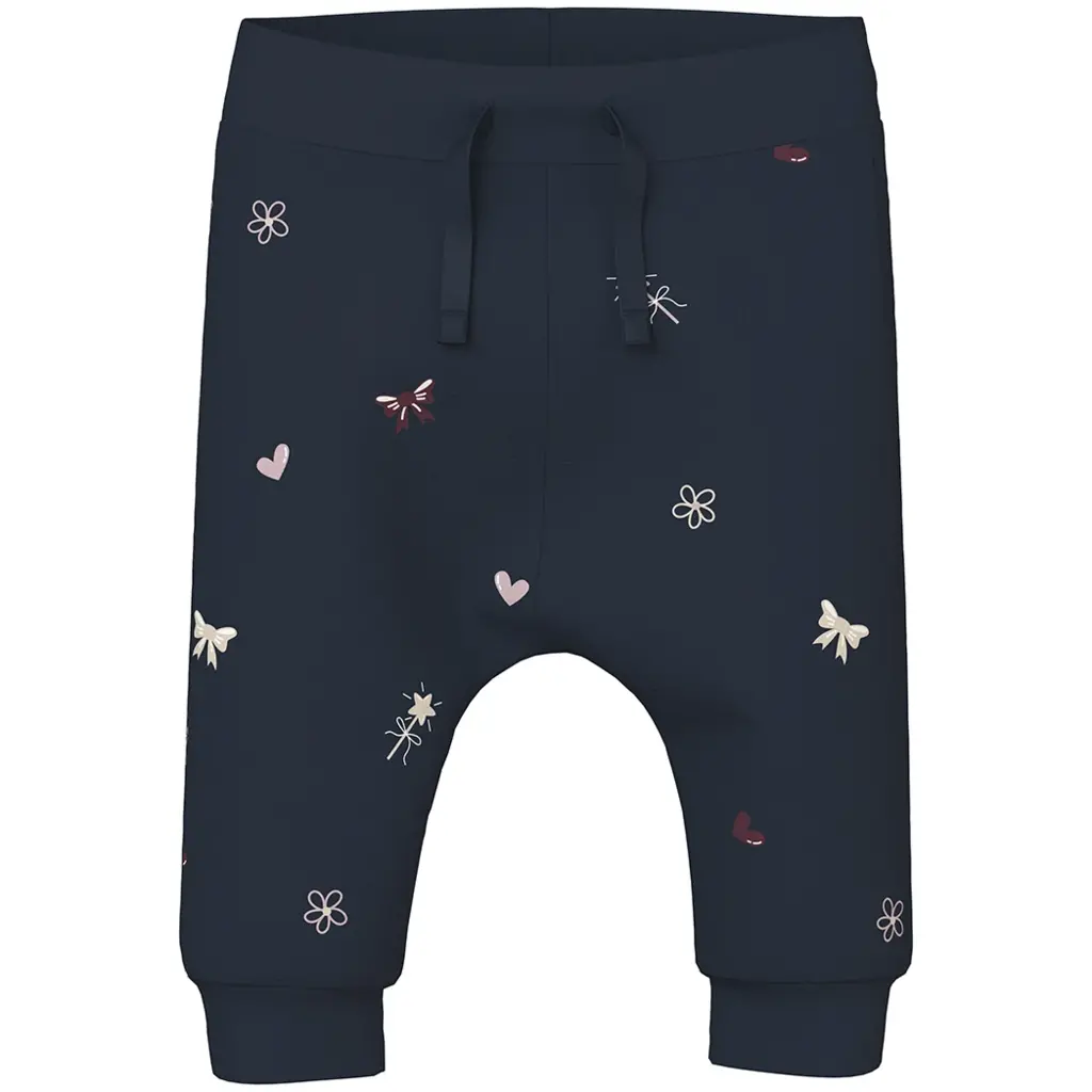 Broekje Vandora (navy blazer flowers/hearts)