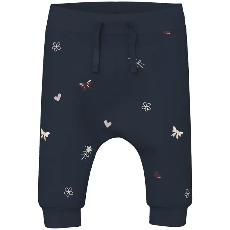 Broekje Vandora (navy blazer flowers/hearts)