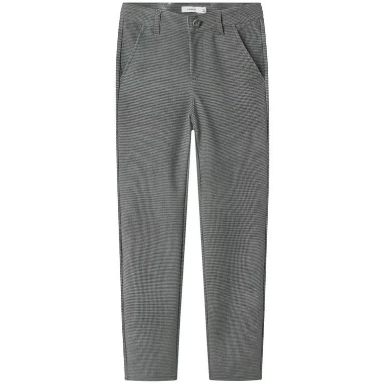 Nette broek COMFORT Silas (medium grey melange checks)