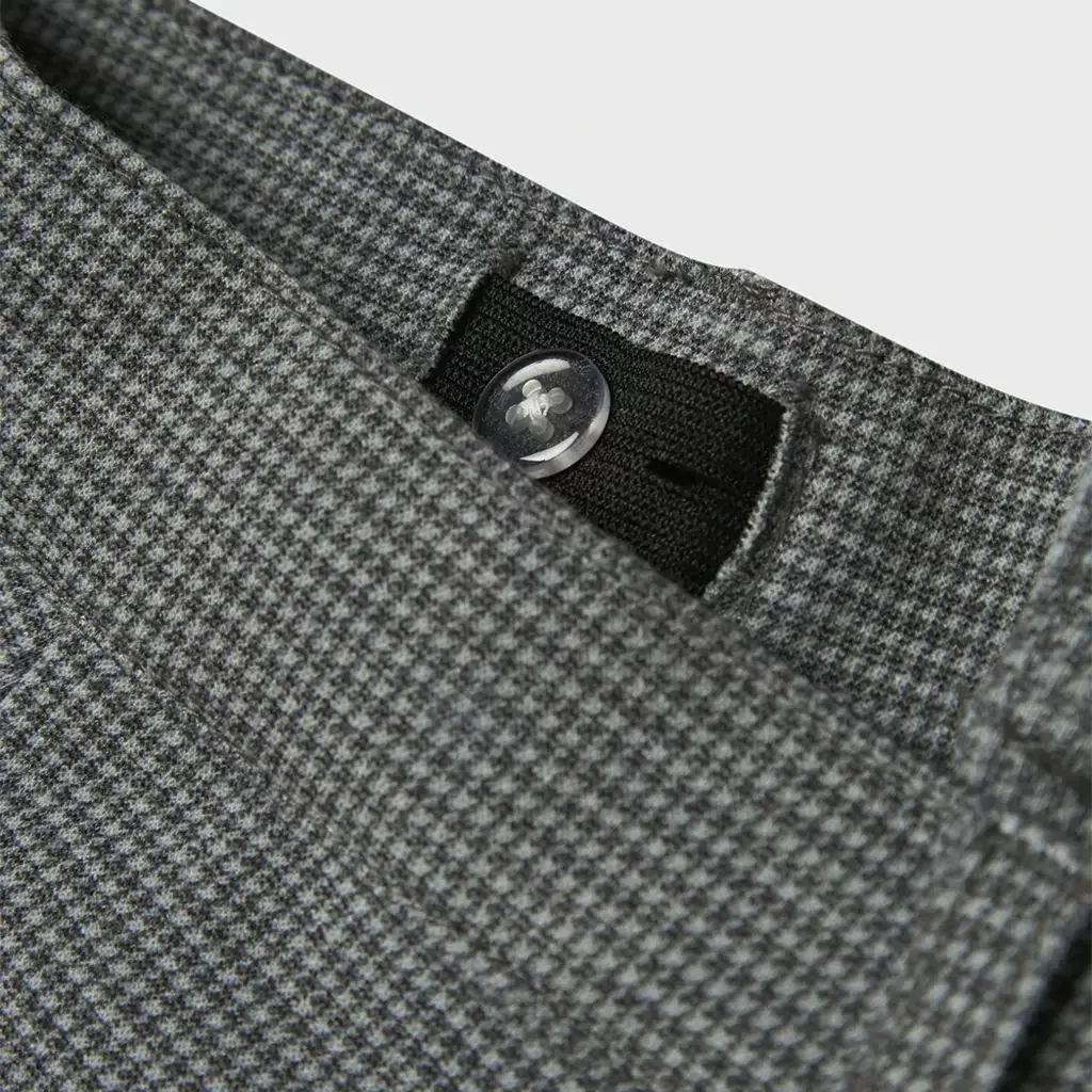 Nette broek COMFORT Silas (medium grey melange checks)